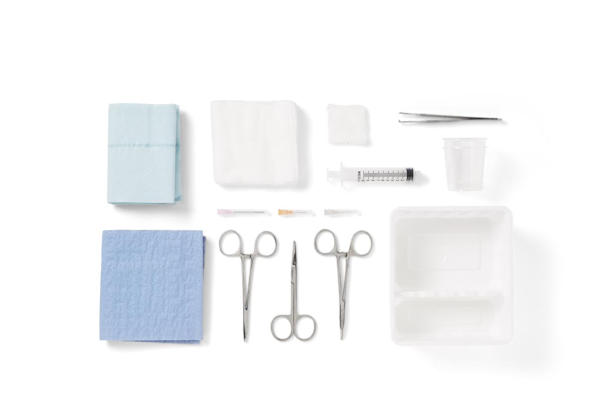 Laceration Trays with Comfort Loop Instruments - DYNJ03000