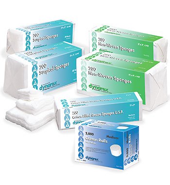Dynarex Dynarex NonWoven Sponge NonWoven 4-Ply 2 X 2 Inch Square NonSterile - 3252