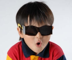 Eaton Medicals Easy Eyes Post Mydriatic Glasses Bronze Tint Film Lens Over Ear Pediatric - 250-810