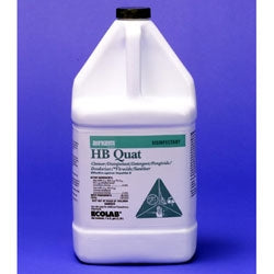 Ecolab HB Quat - Surface Disinfectant Cleaner Quaternary Based Manual Pour Liquid 2.5 gal. Jug Lemon Scent NonSterile - 6100270