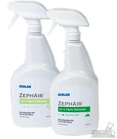 Ecolab ZephAir Air Freshener Alcohol Based Liquid 32 oz. Bottle Mountain Mist Scent - 6112043