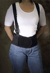 ProFlex 1600 Standard - Worker Back Support with Suspenders Medium Hook and Loop Closure 30 to 34 Inch Waist Circumference 9 Inch Height Adult - 11103