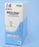 J & J Healthcare Systems Prolene Suture with Needle Nonabsorbable Uncoated Blue Suture Monofilament Polypropylene Suture Size 7-0 24 Inch Suture Double-Armed 9.3 mm Length 3/8 Circle Taper Point Needle - 8702