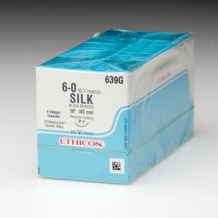 J & J Healthcare Systems Perma - Hand SUTUPAK Suture without Needle Braided Silk Nonabsorbable Coated Size 0 60 Inch Suture - SA6H