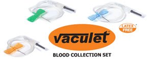 Vaculet - Blood Collection Set 21 Gauge 3/4 Inch Needle Length Conventional Needle 12 Inch Tubing Sterile - 26764