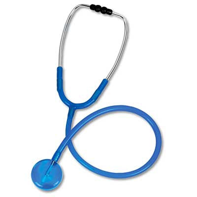 Prestige Medical Clear Sound Classic Stethoscope Pink 1-Tube 30 Inch Tube Single Head Chestpiece - S107-H