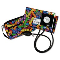 Prestige Medical - Aneroid Sphygmomanometer Unit 2-Tubes Adult Large Cuff - 882-BLK