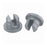 Wheaton - Vial Stopper Halobutyl Rubber Flange-Style Gray 20 mm X 2 cm For 1.3 cm I.D, 2 cm O.D. Mouth of Vials NonSterile - W224100-193