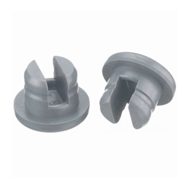 Wheaton - Vial Stopper Halobutyl Rubber Flange-Style Gray 20 mm X 2 cm For 1.3 cm I.D, 2 cm O.D. Mouth of Vials NonSterile - W224100-193