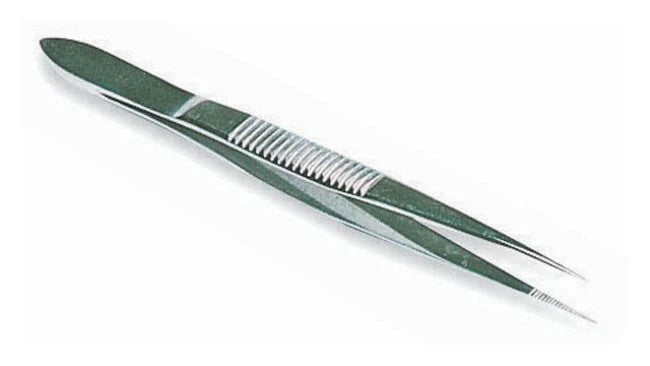 Fisherbrand - Forceps 4-1/2 Inch Length Stainless Steel Sterile NonLocking Thumb Handle Straight Fine Pointed Tips - 22327379