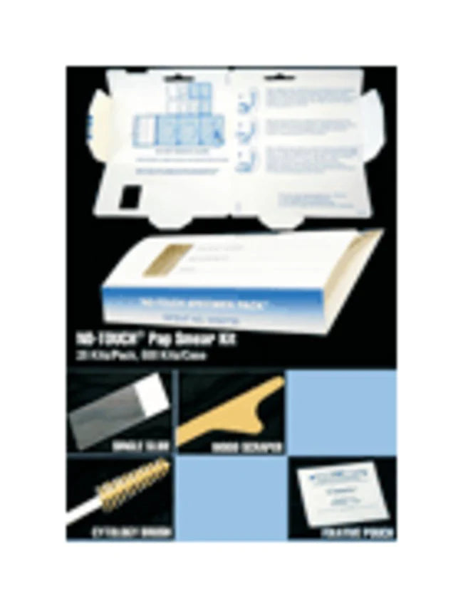 Safetex No Touch - Pap Smear Collection Kit Wood Scraper Slide Mailer - 230110