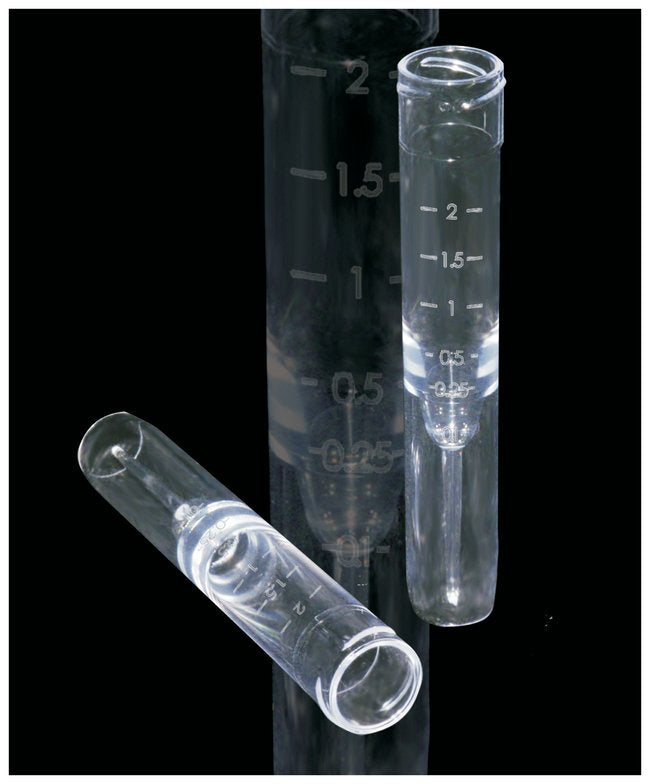 Simport - Serum Sample Tube 13 X 75 mm, 2.5 mL, Excellent Clarity for Easy Viewing of Contents, Graduated For Roche Cobas Analyzers - B 721-1