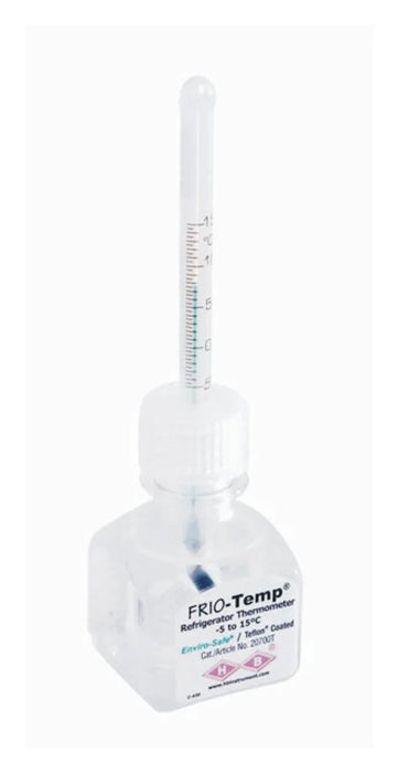 Fisherbrand - Liquid-in-Glass Verification Thermometer Celsius -5° to +15°C Partial Immersion Free-standing Does Not Require Power - 13202631