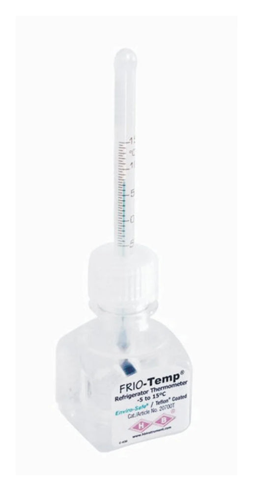 Fisherbrand - Liquid-in-Glass Verification Thermometer Celsius -5° to +15°C Partial Immersion Free-standing Does Not Require Power - 13202631