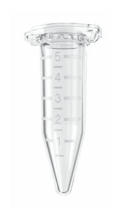 Eppendorf - Centrifuge Tube DNA LoBind Plain 5 mL Without Color Coding Hinged Snap Cap Polypropylene Tube - 0030108310