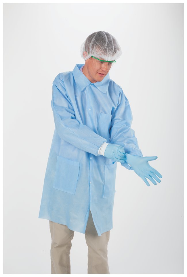 General Protection Disposable SMS Medical Blue Lab Coats