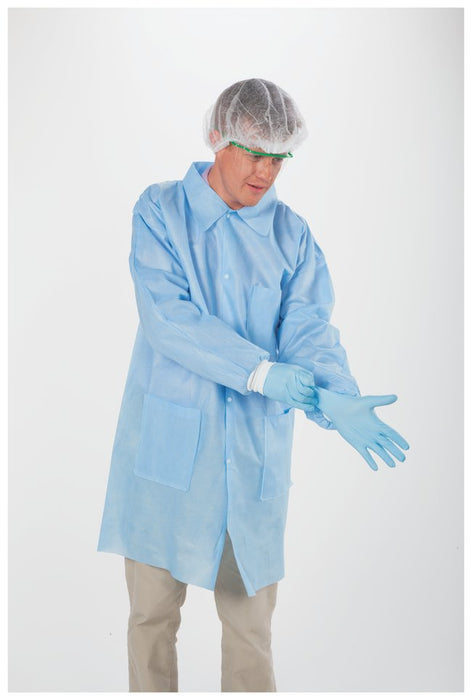 General Protection Disposable SMS Medical Blue Lab Coats