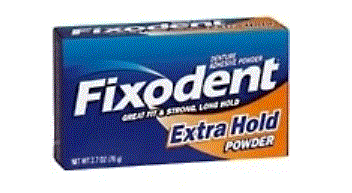 The Palm Tree Group Fixodent Extra Hold Denture Adhesive 1.6 oz. Powder - 7666072536