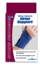 BSN Medical Safe-T-Sport Wrist Support Neoprene Left or Right Hand Navy One Size Fits Most - 22-109UNNVY