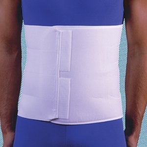 Flex-Support Deluxe - Abdominal Binder X-Large Hook and Loop Closure 62 to 75 Inch Waist Circumference 12 Inch Height Adult - F010846