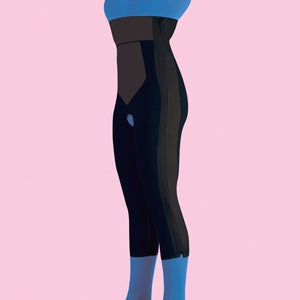 Frank Stubbs - Compression Garment Below the Knee / High Waist Black X-Large - F020716