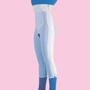 DermaSaver - Compression Girdle Below the Knee / High Waist White X-Large - F020706