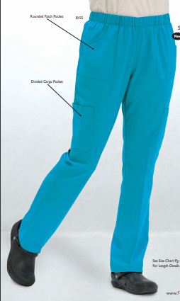 Fashion Seal Uniforms Simply Soft Scrub Pants Cargo Medium / Petite Ceil Blue Female - 8151-M-PETITE