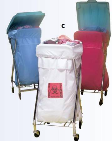 Fashion Seal Uniforms Fashion Shield Laundry Bag Straight Bottom 40 X 40 Inch - 55025-WHT