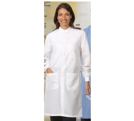 Fashion Seal Uniforms - Lab Coat White Large Knee Length Reusable - 6403-L