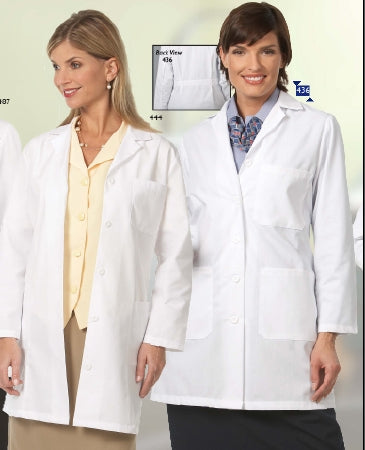 Fashion Seal Uniforms - Lab Jacket White Size 18 Hip Length Reusable - 440-SZ18