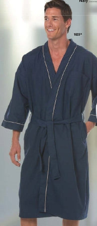 Fashion Seal Uniforms - Patient Robe Male X-Large Navy - 1833 XL