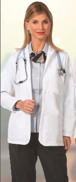 Fashion Seal Uniforms Lab Jacket White X-Small Long Sleeves Hip Length - 436 XS