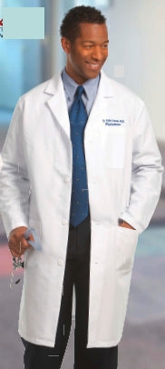 Fashion Seal Uniforms Lab Coat White Size 40 Long Sleeves Knee Length - 420-SZ40