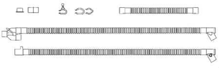 RT-Series - Ventilator Circuit Corrugated Tube Dual Limb Adult Without Bag Single Patient Use Heated Circuit - RT110