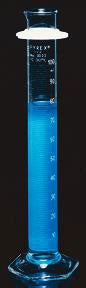 Fisher Scientific Graduated Cylinder Graduated Measures Pyrex Borosilicate Glass 250 mL - 08552F