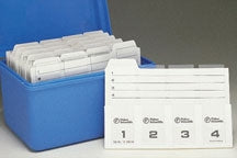 Fisher Scientific Fisherbrand Slide Holder Index Tab, 4 Slide Capacity, 12/Pack For File Box - 1258825