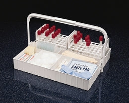 Fisher Scientific The Collector Tray, Blood Collection Polypropylene, 18 Place Slide Holder and Adjustable Divider, 7 Inch Tall Loop Handle, 14 X 11-1/2 X 2 Inch - 15252
