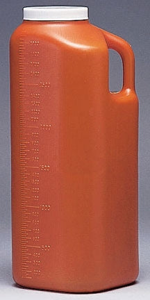 Fisher Scientific Fisherbrand 24 Hour Urine Specimen Collection Container Polyethylene Screw Cap 3,000 mL (101 oz.) NonSterile - 14375248