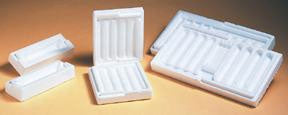 Fisher Scientific Thermosafe Specimen Mailer ThermoSafe 2 X 2-1/4 X 5-1/4 Inch 1-Tube Capacity For Vacutainer, Microtainer, and Other Collection/Transport Tubes - 3527