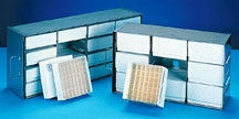 Fisher Scientific Thermo Scientific Freezer Storage Box 5-1/4 X 5-1/4 X 2 Inch, Water-Resistant Fiberboard, With Cover - 1167824A