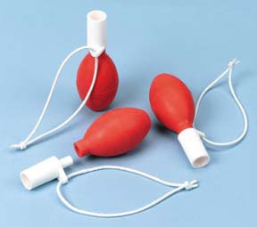 Fisher Scientific Fisherbrand Filler, Pipette Safety Bulb, Red, White polypropylene attachment with conical silicone adapter - 344823
