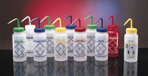 Fisher Scientific Fisherbrand Wash Bottle 17 oz., Polyethylene, Universal, Wide Mouth - 0340923N
