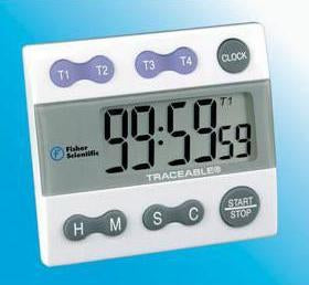 Traceable - Electronic Stop Watch / Timer Count Down 100 Hours Digital Display - Pantek Technologies - 1464917