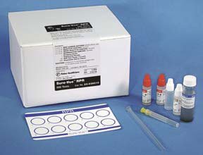 Fisher Scientific Sure-Vue RPR Rapid Test Kit RPR Card Test Syphilis Screen Serum / Plasma Sample Non-CLIA Waived 500 Tests - 23038010
