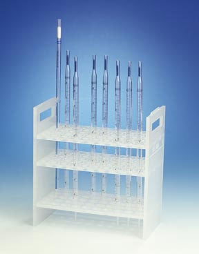 Fisher Scientific Scienceware Pipette Rack 50 Place White 8-3/8 X 4-1/2 X 8-7/8 Inch - 1371210