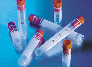 Corning - Cryogenic Tube Round Bottom Plain 12.7 X 47 mm 2 mL Orange Screw Cap Polypropylene Tube - 0337422