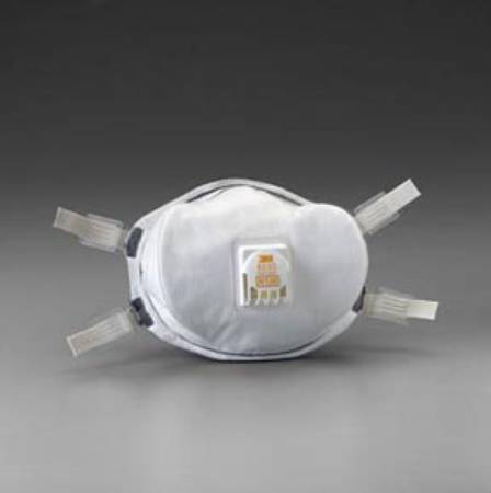 Fisher Scientific 3M Comfort Plus Particulate Respirator Mask N100 Cup Elastic Strap One Size Fits Most White - 19002711