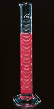Fisher Scientific Graduated Cylinder Graduated Measures Pyrex Borosilicate Glass 25 mL - 085625A