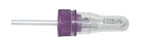 Fisher Scientific Safe-T-Fill Capillary Blood Collection Tube Round Bottom K2 EDTA Additive 1.1 mm Diameter 125 µL Purple Attached Cap Plastic Tube - 1491550
