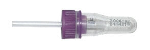 Fisher Scientific Safe-T-Fill Capillary Blood Collection Tube Round Bottom K2 EDTA Additive 1.1 mm Diameter 125 µL Purple Attached Cap Plastic Tube - 1491550
